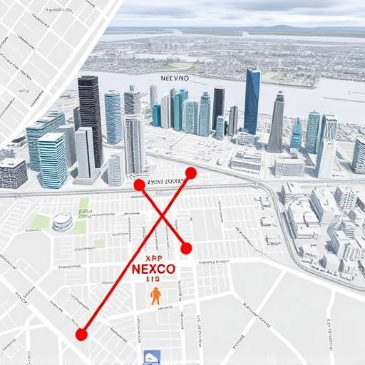 Map showing the location of XRP NEXO headquarters in Auckland Central, New Zealand.