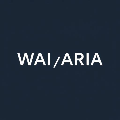 WAI-ARIA logo, symbolizing web accessibility standards